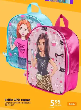 Action Selfie Girls rugtas aanbieding