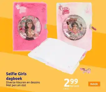 Action Selfie Girls dagboek aanbieding
