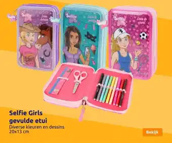 Action Selfie Girls gevulde etui aanbieding