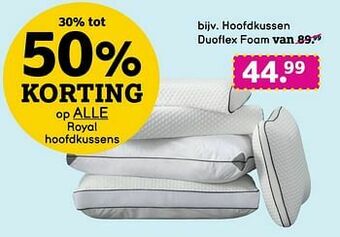 Leen Bakker Hoofdkussen duoflex foam aanbieding