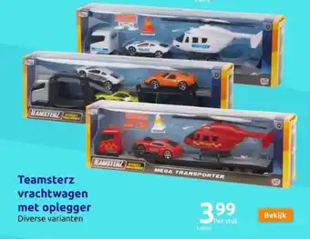 Action Teamsterz vrachtwagen met oplegger aanbieding