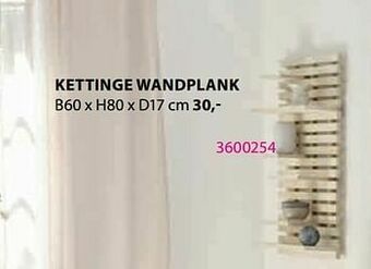 Jysk Kettinge wandplank aanbieding