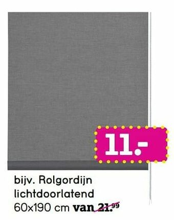 Leen Bakker Rolgordijn lichtdoorlatend aanbieding