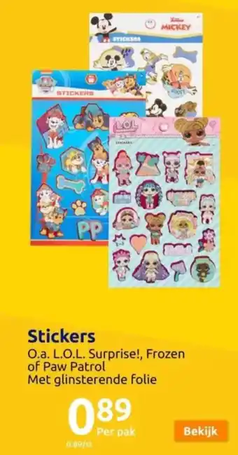Action Stickers aanbieding