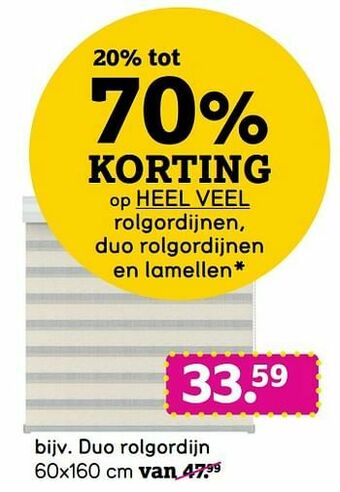Leen Bakker Duo rolgordijn aanbieding