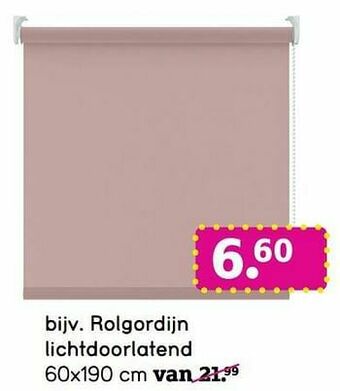 Leen Bakker Rolgordijn lichtdoorlatend aanbieding