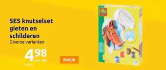 Action SES knutselset gieten en schilderen aanbieding