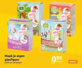 Action Maak je eigen gipsfiguur aanbieding