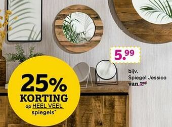 Leen Bakker Spiegel jessica aanbieding