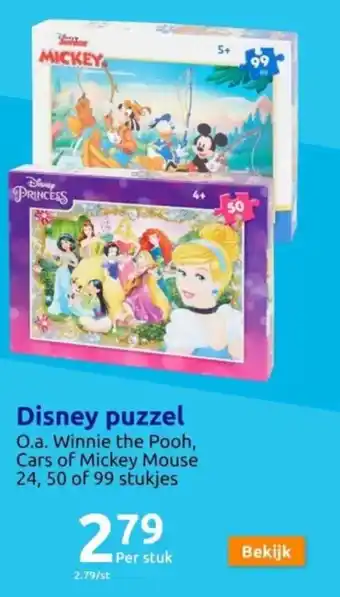 Action Disney puzzel aanbieding