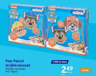 Action Paw Patrol strijkkralenset aanbieding