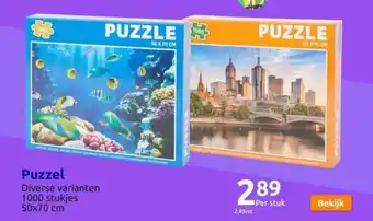 Action Puzzel aanbieding