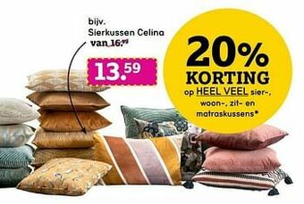 Leen Bakker Sierkussen celina aanbieding