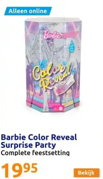 Action Barbie Color Reveal Surprise Party aanbieding