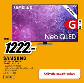 MediaMarkt SAMSUNG QE55QN90CATXXN 4K NEO QLED TV aanbieding