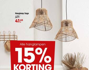 Kwantum Hanglamp Saga aanbieding