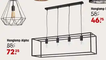 Kwantum Hanglamp Alpha aanbieding