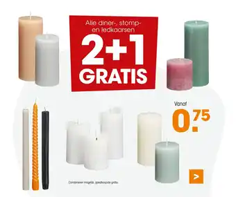 Kwantum Alle diner-, stomp-en ledkaarsen aanbieding