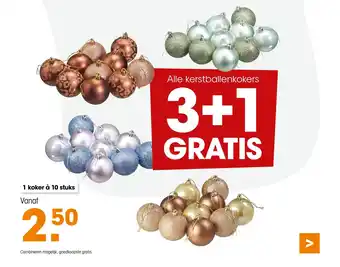 Kwantum Alle kerstballenkokers aanbieding