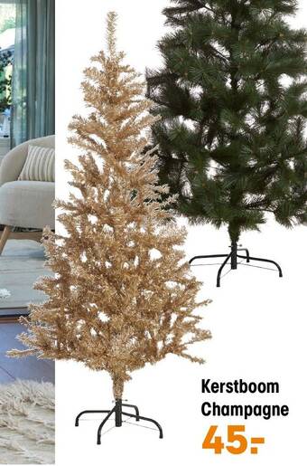 Kwantum Kerstboom Champagne aanbieding