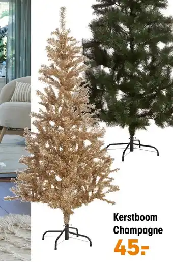 Kwantum Kerstboom Champagne aanbieding