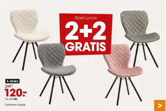 Kwantum Stoel Lucca aanbieding