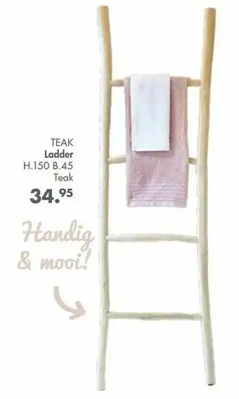 Teak ladder