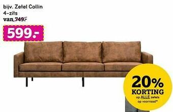 Leen Bakker Zetel collin 4-zits aanbieding