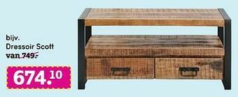 Leen Bakker Dressoir scott aanbieding
