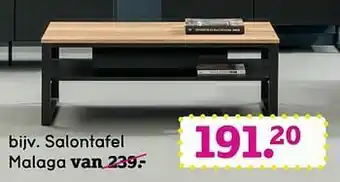 Leen Bakker Salontafel malaga aanbieding