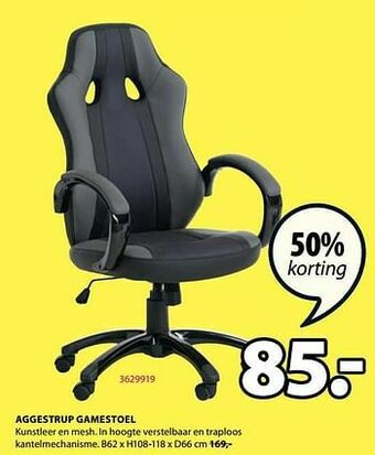 Jysk Aggestrup gamestoel aanbieding
