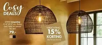 Lewis lampenkap lamp en pendel