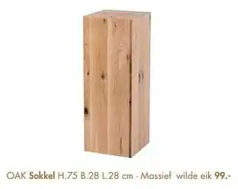 Oak sokkel