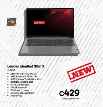 CompuDeals Lenovo IdeaPad Slim 3 15AMN8 aanbieding