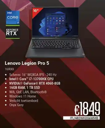 CompuDeals Lenovo Legion Pro 5 16IRX8 aanbieding