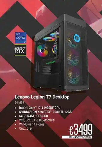 CompuDeals Lenovo Legion T7 Desktop aanbieding