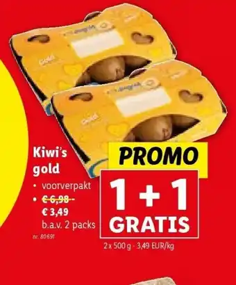 Lidl Kiwi’s gold aanbieding