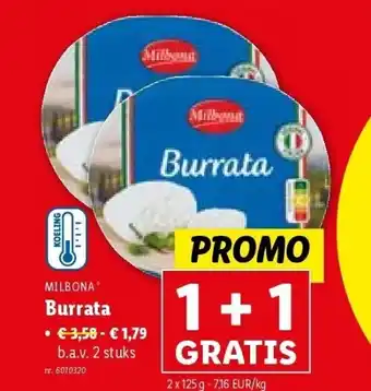 Lidl Burrata aanbieding