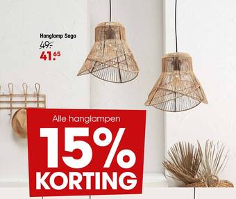 Kwantum Hanglamp Saga aanbieding