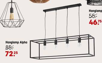 Kwantum Hanglamp Alpha aanbieding