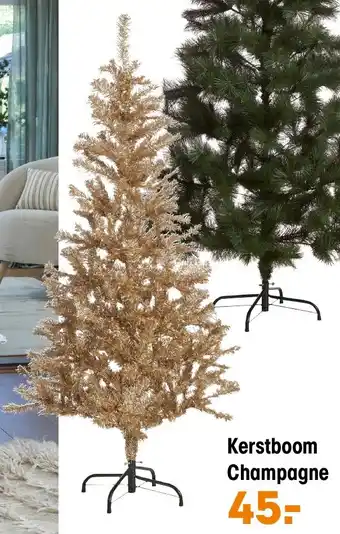 Kerstboom Champagne