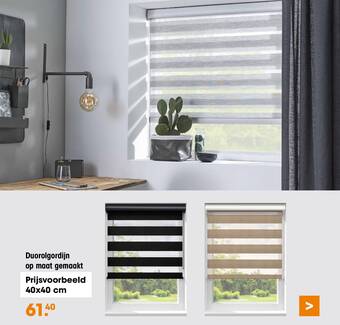 Kwantum Duo Rolgordijn op maat gemaakt 40 x 40 cm aanbieding