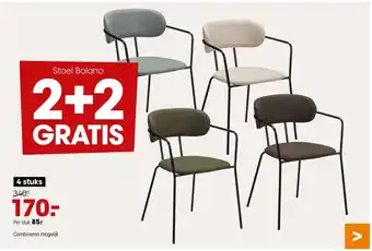 Kwantum Stoel Bolano aanbieding