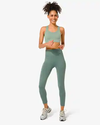 HEMA Hema naadloze dames 7/8 sportlegging groen (groen) aanbieding
