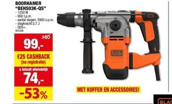 Hubo Boorhamer “behs03k-qs” aanbieding