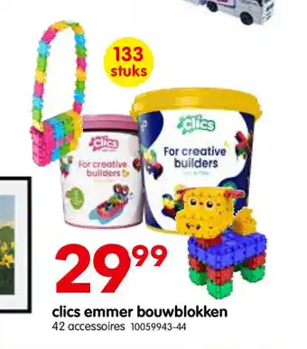 Clics emmer bouwblokken