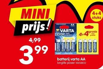 Yess Batterij varta aa aanbieding