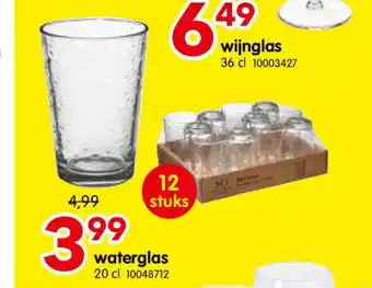 Yess Waterglas aanbieding