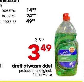 Yess Dreft afwasmiddel aanbieding