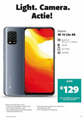 Base Xiaomi Mi 10 Lite 5g aanbieding